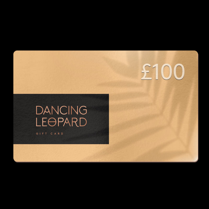 Dancing leopard gift card £100 gold