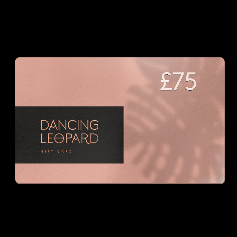 Dancing leopard gift card £75 pink